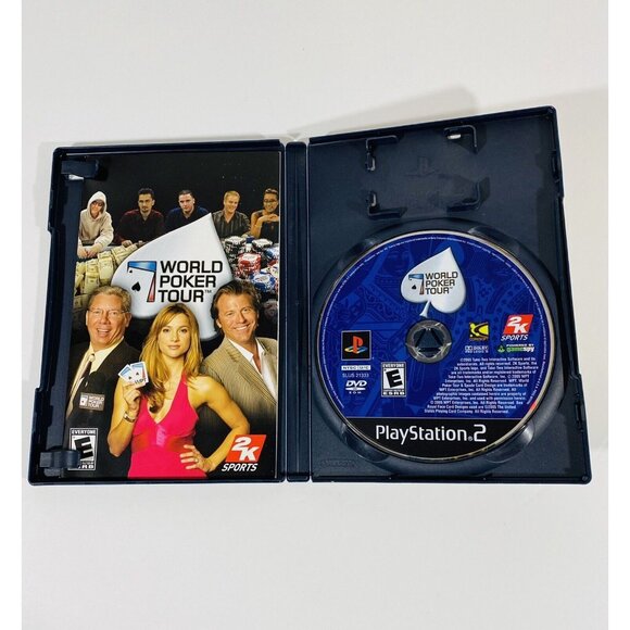 World Poker Tour Playstation 2 PS2 Casino Card Video Game W/ Case And Book - Picture 3 of 5